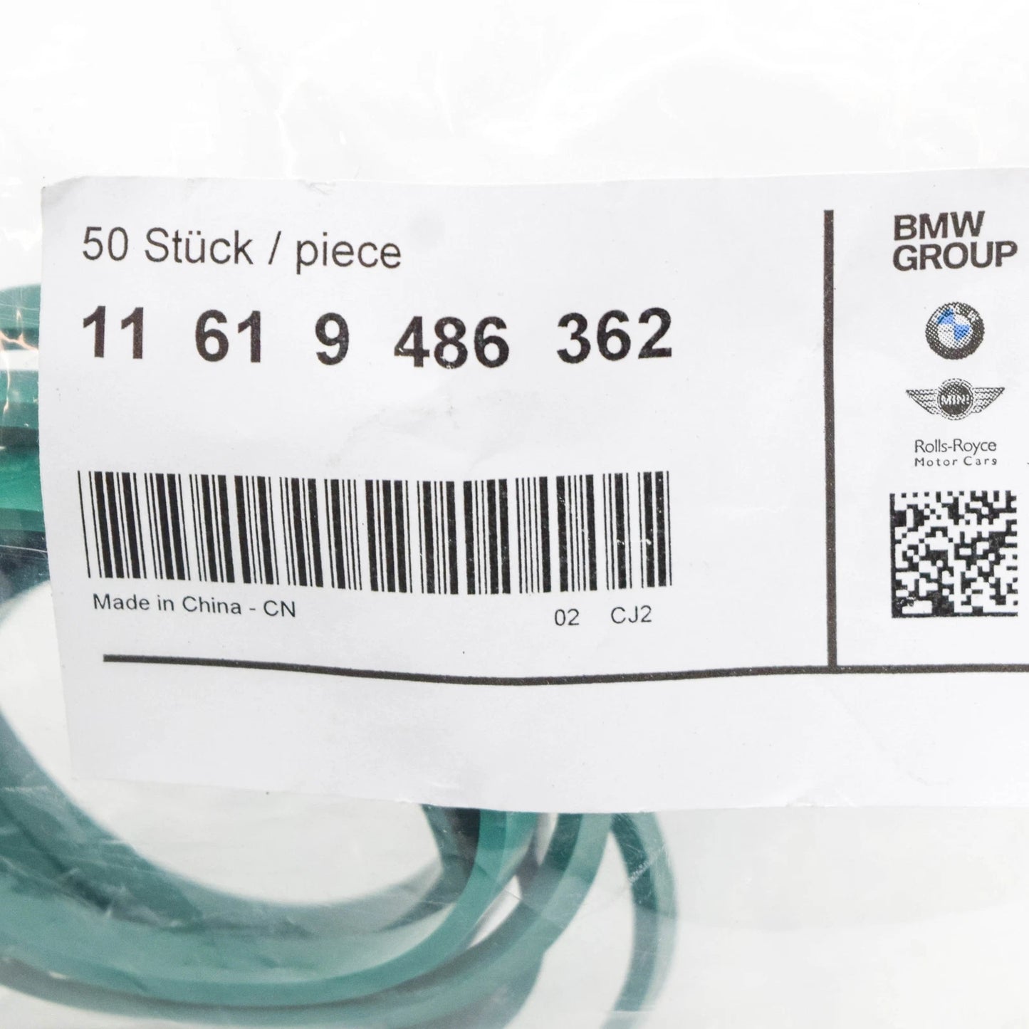 NEW BMW 3 G20 INTAKE MANIFOLD PREFORMED SEAL 11619486362 ORIGINAL