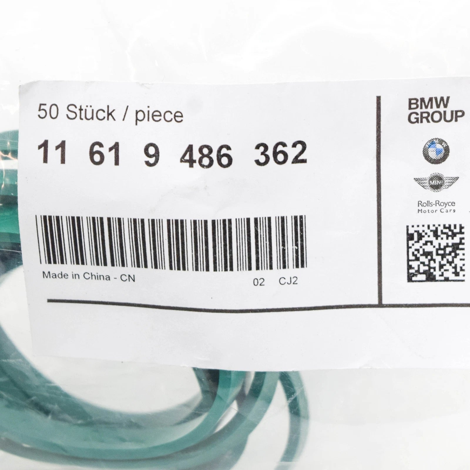 NEW BMW 3 G20 INTAKE MANIFOLD PREFORMED SEAL 11619486362 ORIGINAL