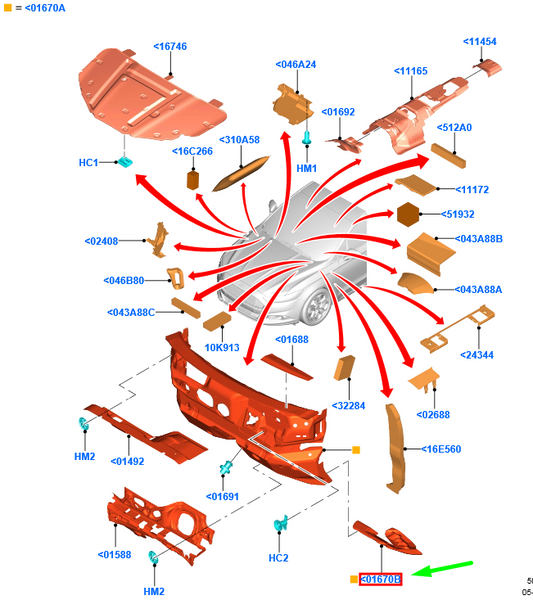 new ford mondeo mk5 dash panel insulator rhd 2367161 ds73-f01688-ma original