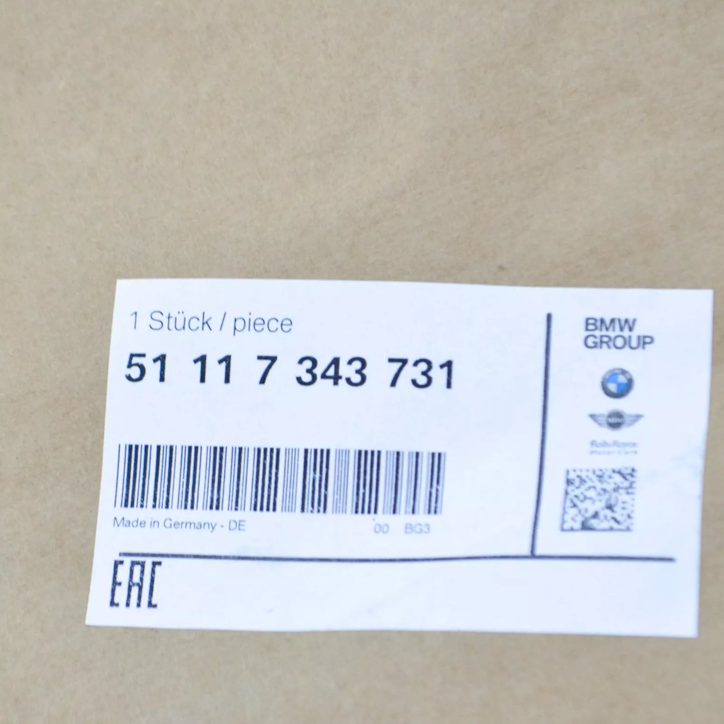 NEW BMW 2 F22 LEFT FOG LIGHT CLOSED GRILLE SPORT 51117343731 2015 ORIGINAL