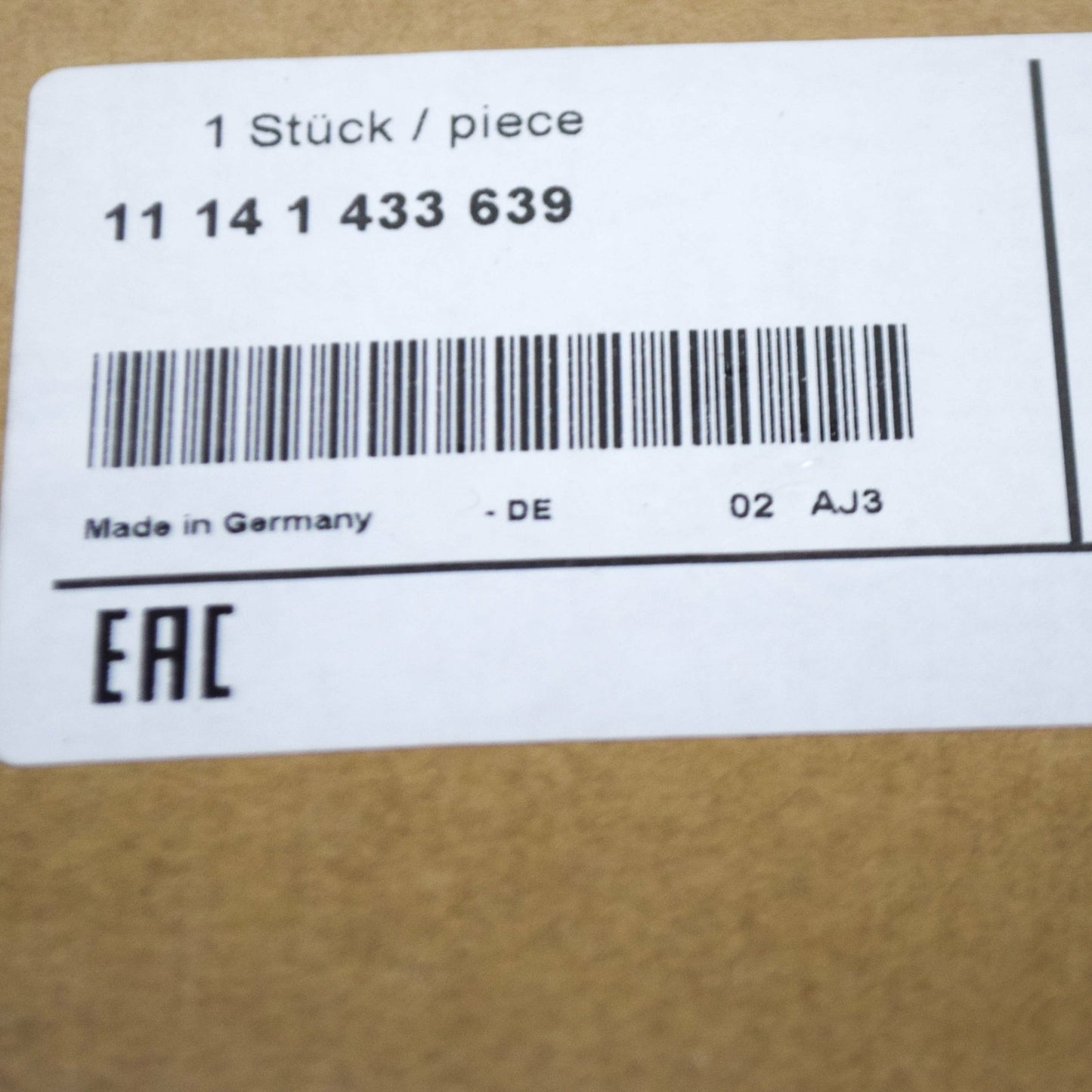 new bmw 3 e46 lower timing cover gasket right 11141433639 original