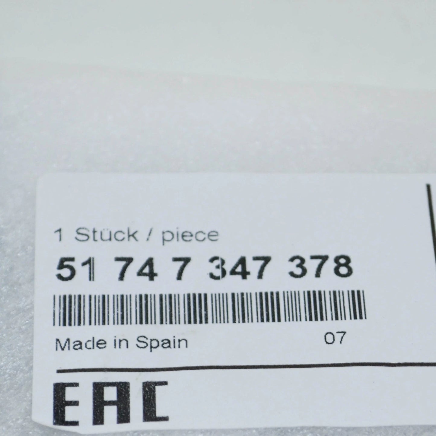 NEW BMW 7 G11 RIGHT WING FENDER AIR VENT 51747347378 7347378 2016 ORIGINAL