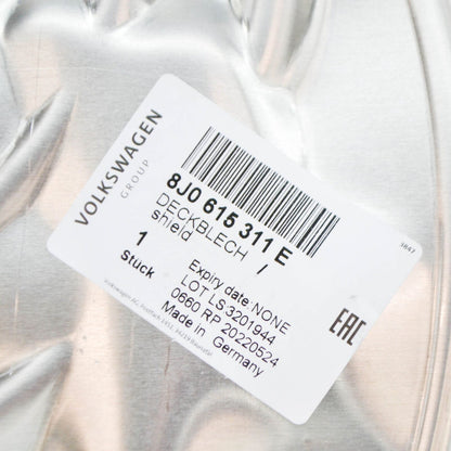 NEW AUDI A3 SPORTBACK 8P FRONT LEFT DUST SHIELD 8J0615311E ORIGINAL