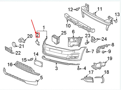 NEW VW GOLF VII 5G MK7 FRONT TOW EYE CAP 5G0807241FGRU