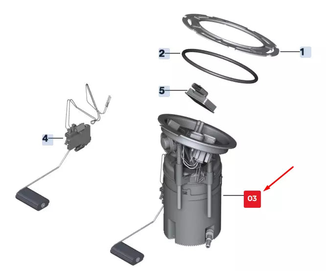 NEW BMW X3 F25 RIGHT TANK FUEL PUMP 16117360995 7360995 ORIGINAL