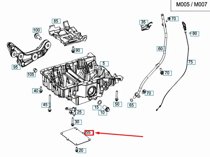 NEW MERCEDES-BENZ E W212 LOWER OIL PAN PART A6420102228 ORIGINAL