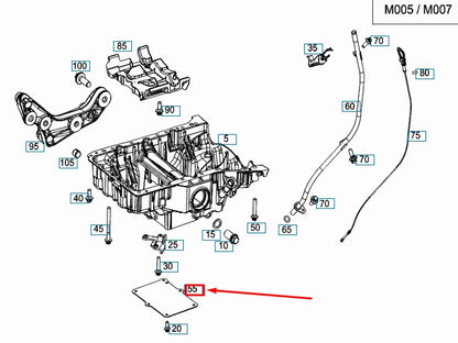 NEW MERCEDES-BENZ E W212 LOWER OIL PAN PART A6420102228 ORIGINAL