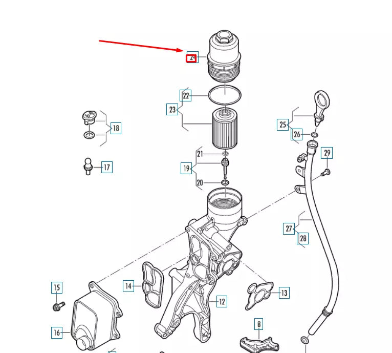 NEW VOLKSWAGEN BEETLE A5 OIL FILTER COVER 06L115408D