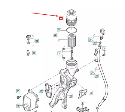 NEW VOLKSWAGEN BEETLE A5 OIL FILTER COVER 06L115408D