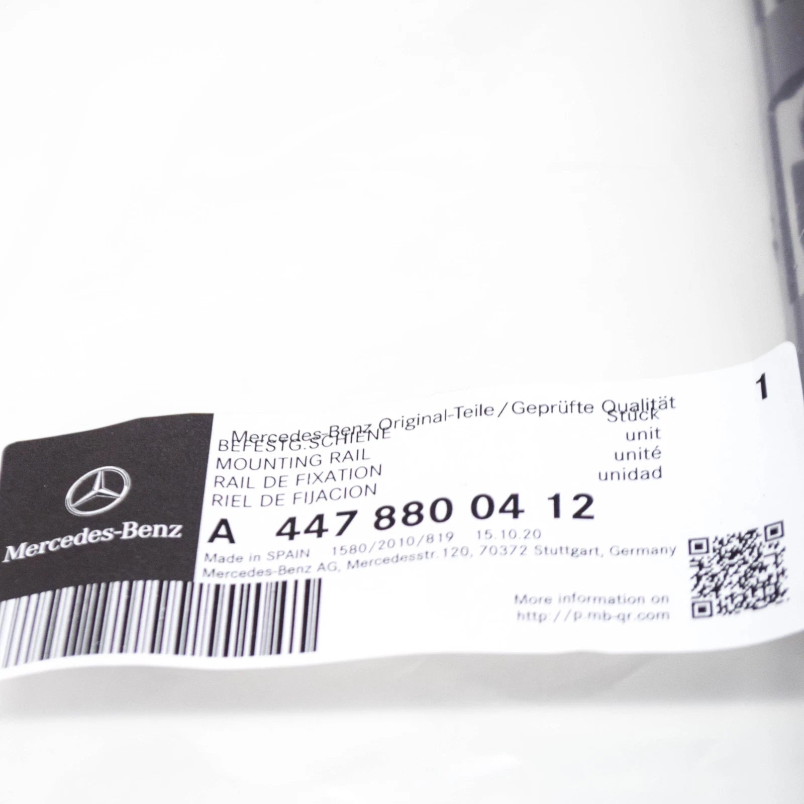 NEW MERCEDES-BENZ VITO W447 REAR BUMPER LEFT MOUNTING RAIL A4478800412 ORIGINAL