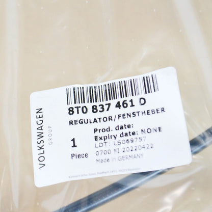 NEW AUDI A5 8T FRONT LEFT DOOR WINDOW REGULATOR 8T0837461D ORIGINAL