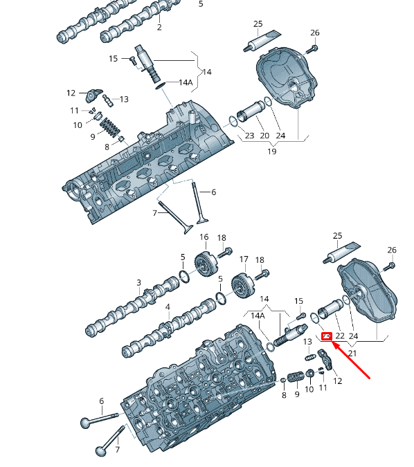 new vw touareg 7p mk2 timing cover coolant pipe seal ring wht006998 original