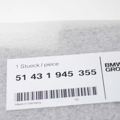 NEW BMW 3 E30 CONVERTIBLE REAR TOP LEFT COVERING LID 51431945355 ORIGINAL