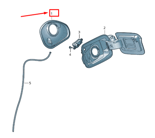 new seat arona kj fuel filler neck housing 2g0809933a original
