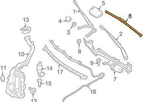 NEW MB A W176 FRONT WINDSHIELD WIPER BLADES SET A1768204300 LHD ORIGINAL