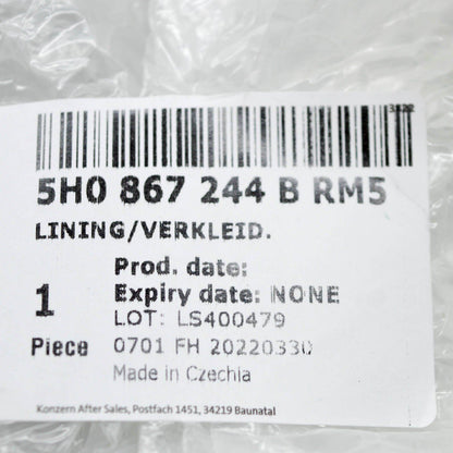 new volkswagen golf mk8 cd1 right side b pillar trim 5h0867244brm5 original