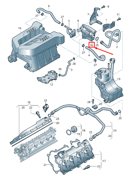 NEW AUDI R8 SPYDER 42 ENGINE PRESSURE CONTROL VALVE 079103464H ORIGINAL