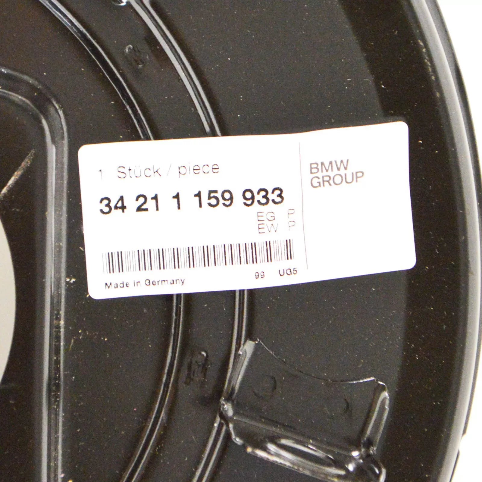 NEW BMW 5 E28 1.8I REAR BRAKE DISC PROTECTION PLATE LEFT 34211159933 ORIGINAL