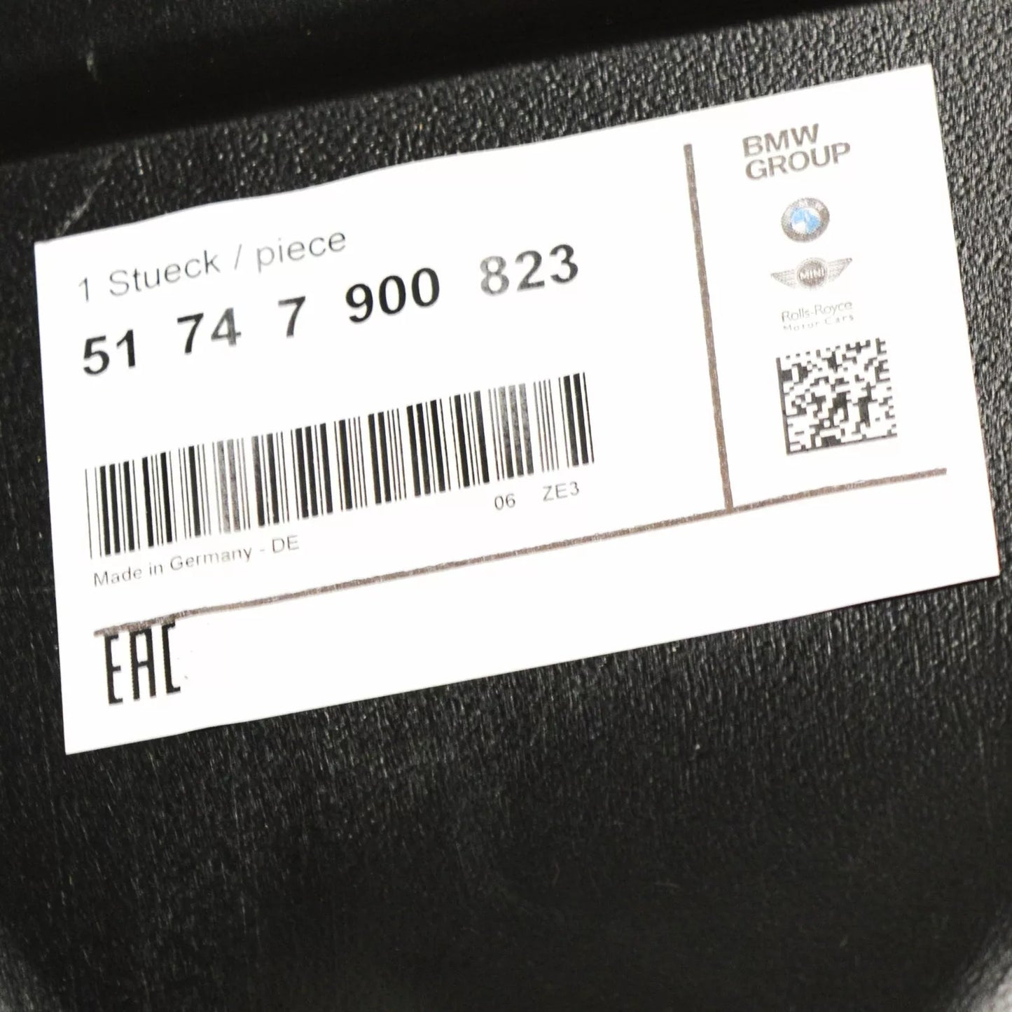 NEW BMW 3 M3 E92 FRONT BUMPER LEFT AIR DUCT 51747900823 7900823 2009 ORIGINAL