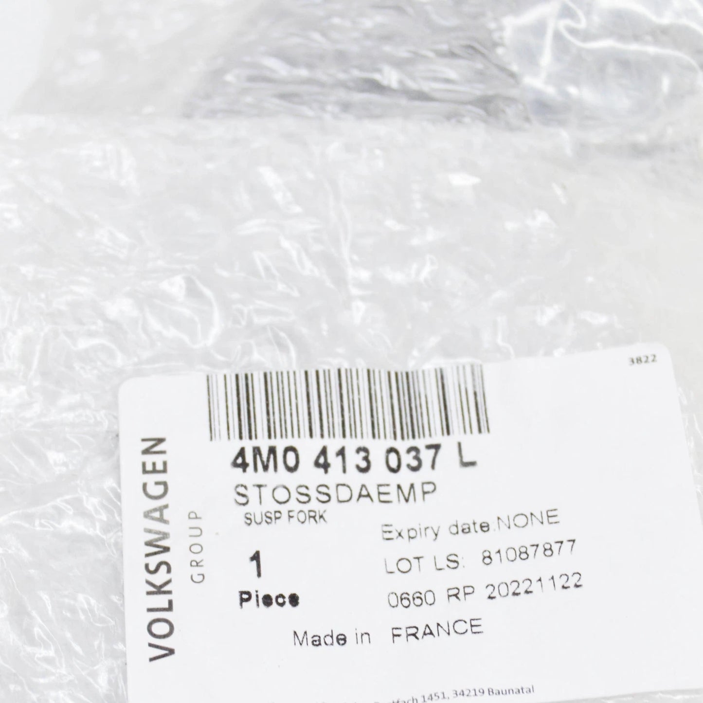 NEW AUDI Q7 4M LEFT SUSPENSION STRUT FORK 4M0413037L ORIGINAL