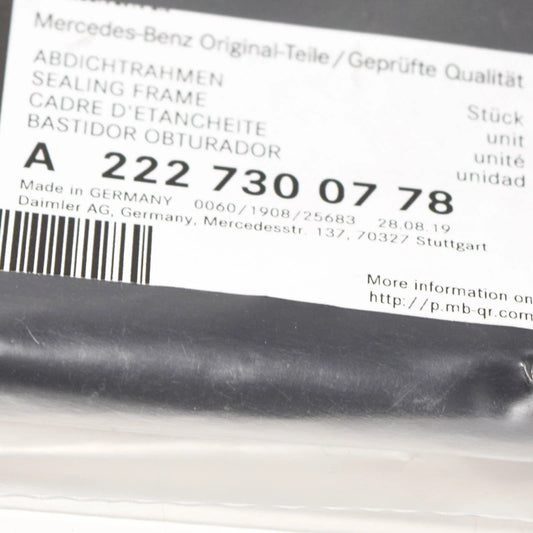 NEW MERCEDES-BENZ S-CLASS W222 REAR LEFT DOOR SEAL GASKET A2227300778 ORIGINAL