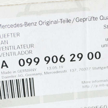 NEW MERCEDES-BENZ ML W166 FRONT LEFT SEAT FAN A0999062900 ORIGINAL
