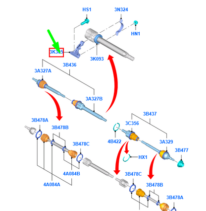 new ford tourneo connect mk2 front axle drive shaft bracket 1334186 original