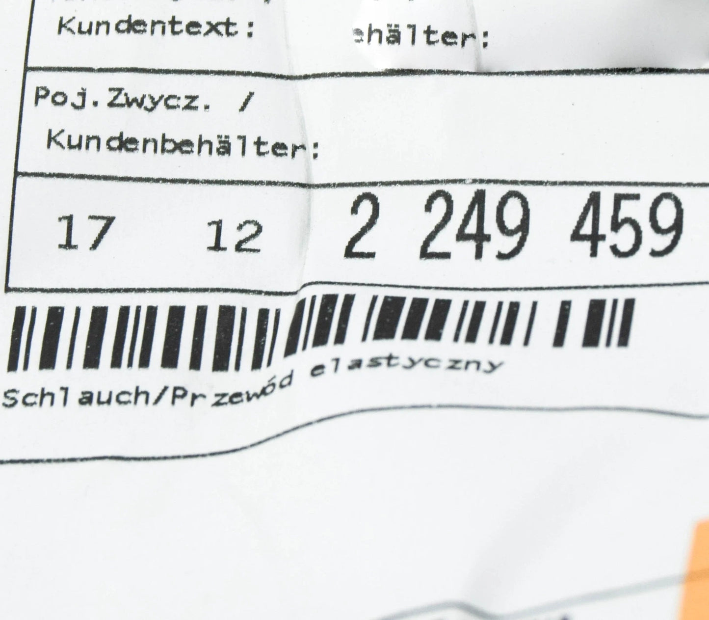 NEW BMW E65 E66 SEDAN RADIATOR COOLING SYSTEM WATER HOSE 2249459 17122249459