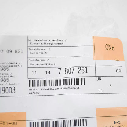 NEW BMW 3 E90 ENGINE ACOUSTIC COVER BRACKET 11147807251 7807251 ORIGINAL