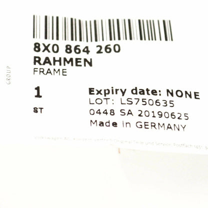 NEW AUDI A1 8X CENTRE CONSOLE RETAINING FRAME 8X0864260 ORIGINAL