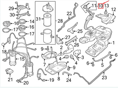 NEW VW TOUAREG 7P FUEL TANK CAP 7P6201550C ORIGINAL