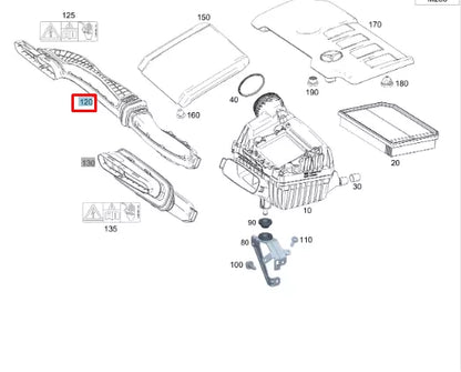 NEW MERCEDES-BENZ GLB X247 AIR INTAKE PIPE HOSE A2600902000 2020 ORIGINAL