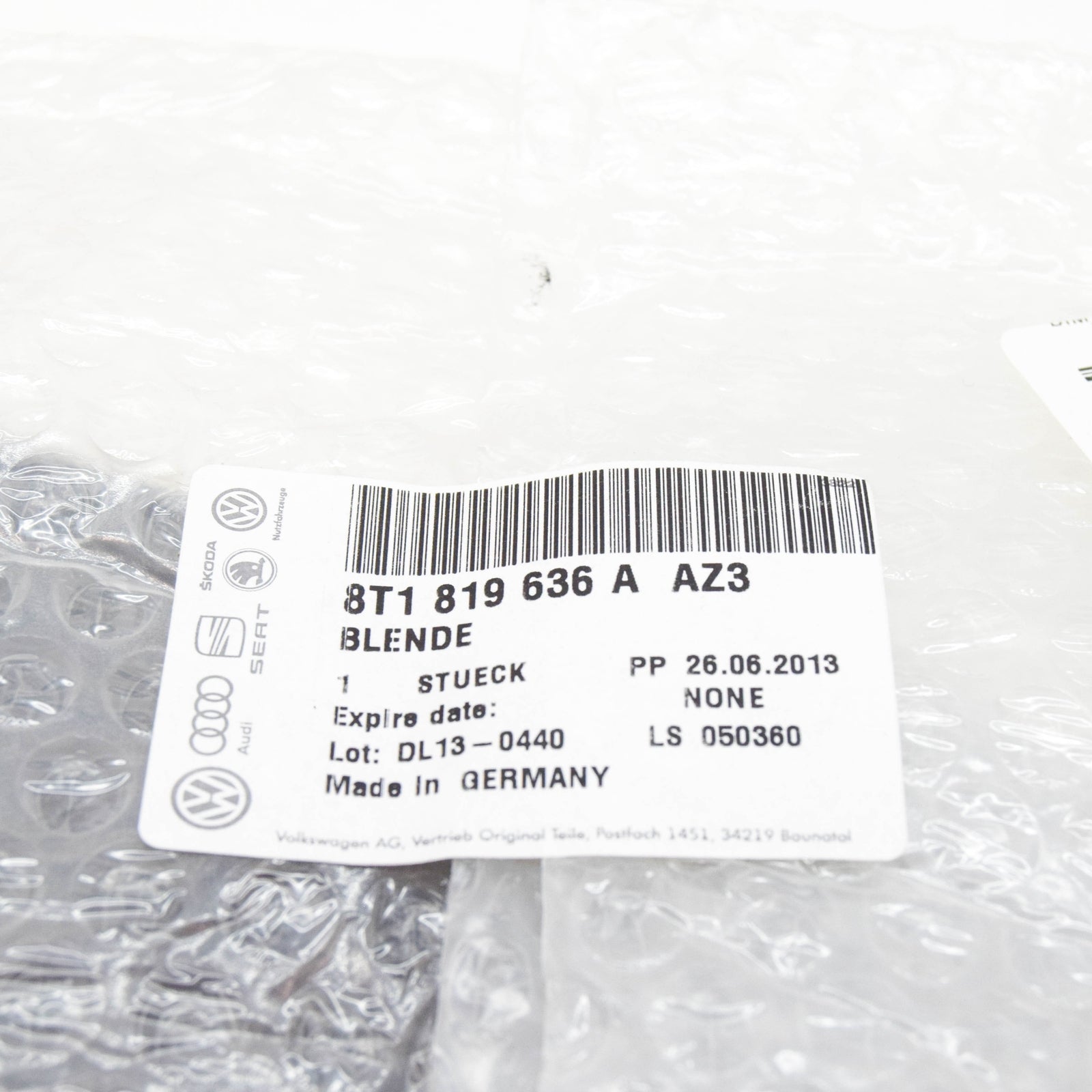 NEW AUDI A4 B8 FRONT DASH PANEL AIR VENT TRIM LHD 8T1819636AZ3 ORIGINAL