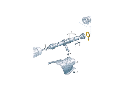 new volkswagen touareg cr rear prop shaft gasket seal 4m0521142a original
