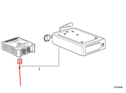NEW BMW 7 E38 CD-MAGAZINE CHANGER 65128375836 8375836 ORIGINAL