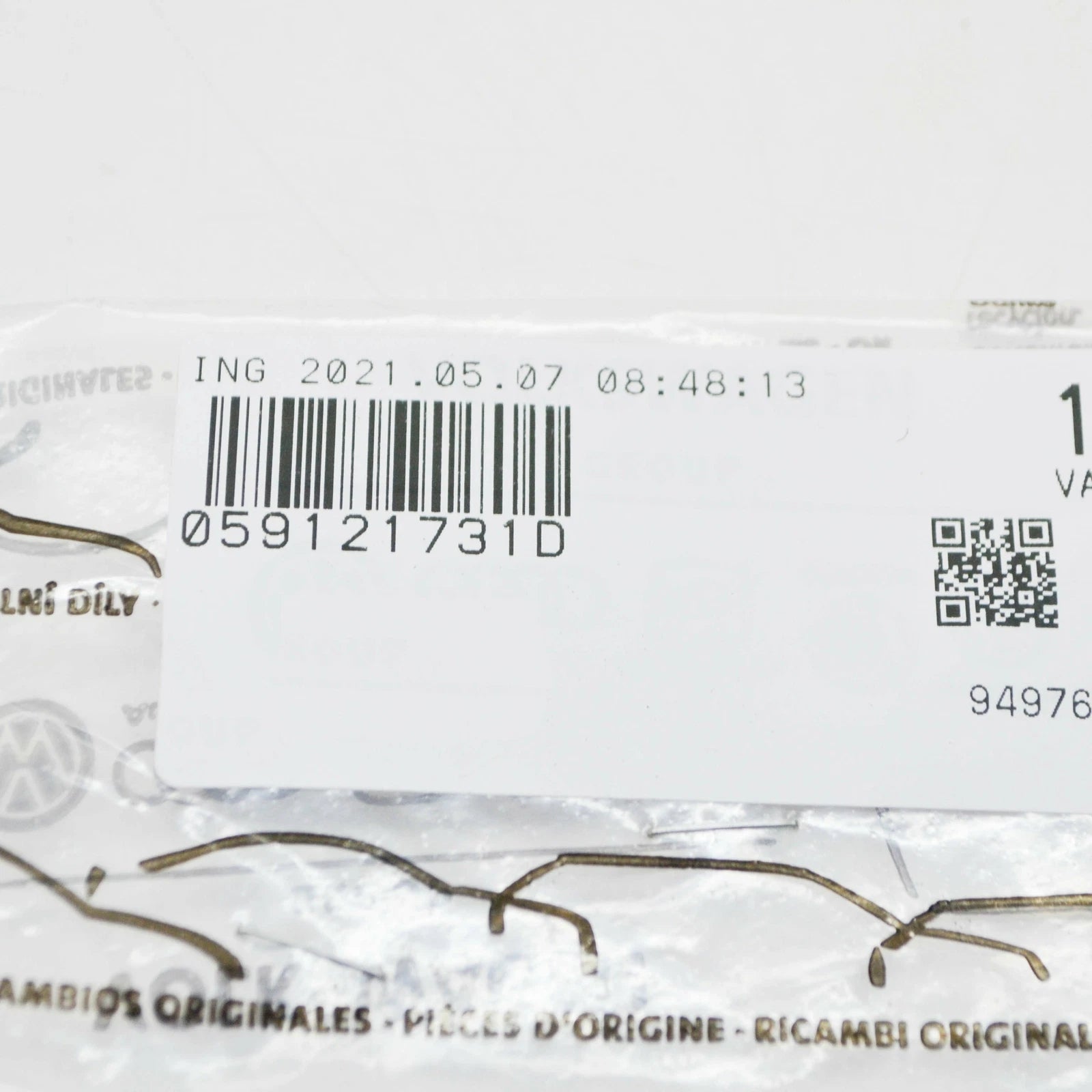 NEW AUDI Q7 4M ENGINE COOLANT SYSTEM HOSE TUBE 059121731D ORIGINAL