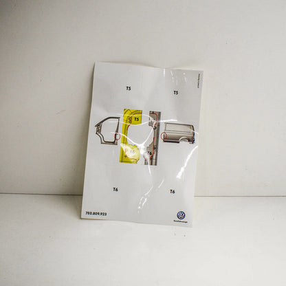 NEW VOLKSWAGEN TRANSPORTER T5 LEFT B PILLAR TEMPLATE 7E0809923 ORIGINAL