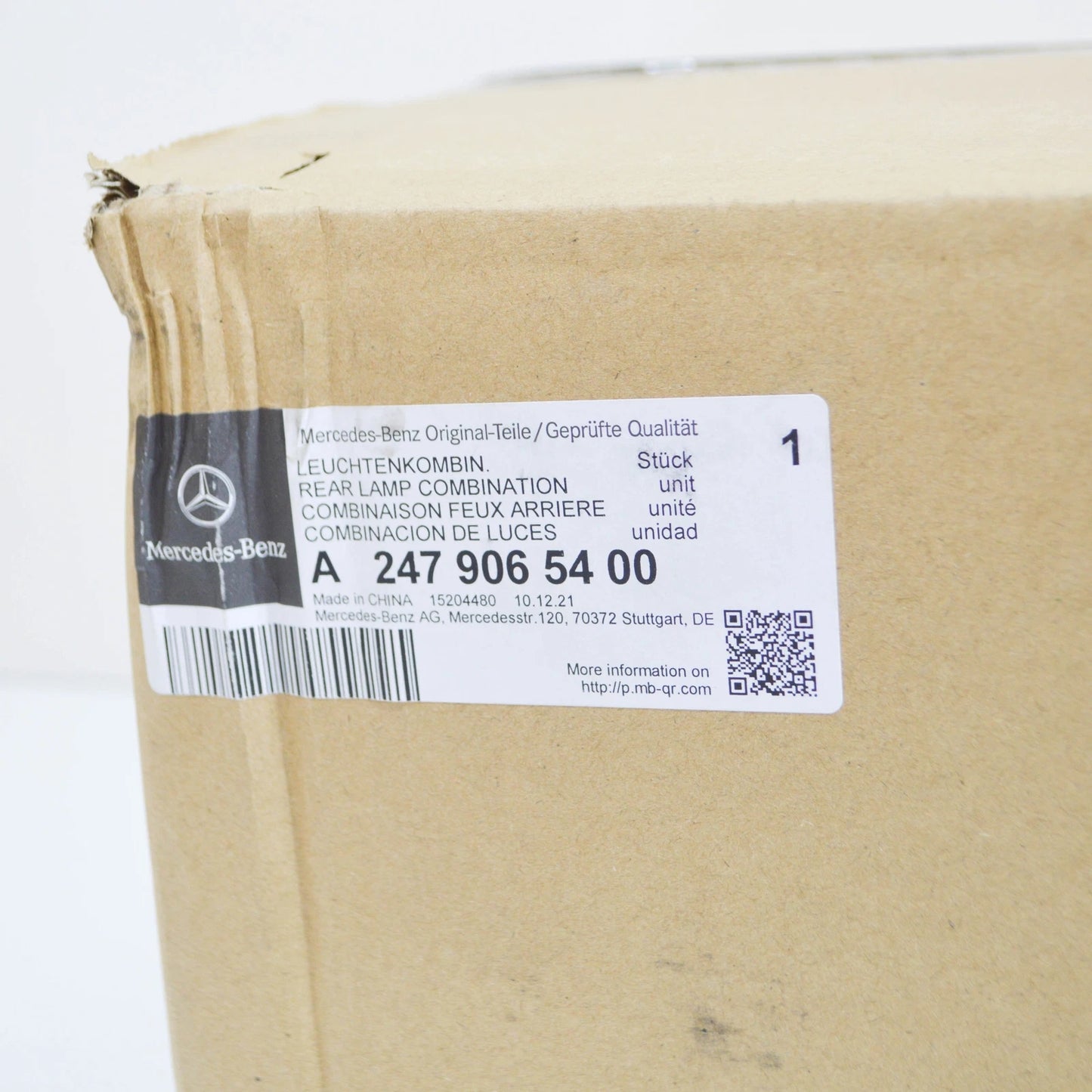 NEW MERCEDES-BENZ GLB X247 RIGHT SIDE INNER TAILLIGHT A2479065400 ORIGINAL