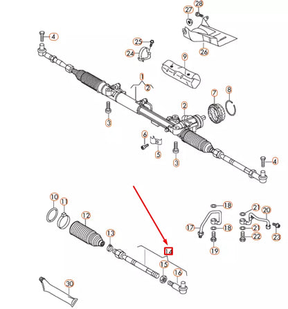 NEW VOLKSWAGEN PHAETON GP4 STEERING TIE TRACK ROD ASSEMBLY 4E0419801E ORIGINAL