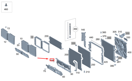 new mercedes-benz gle w167 lower air ducting expansion rivet a0009919440