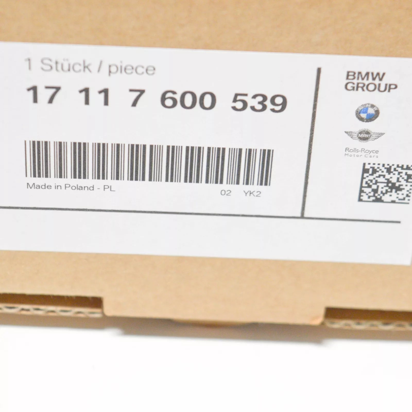 NEW BMW 1 F20 RADIATOR MODULE MOUNTING 17117600539 7600539 ORIGINAL