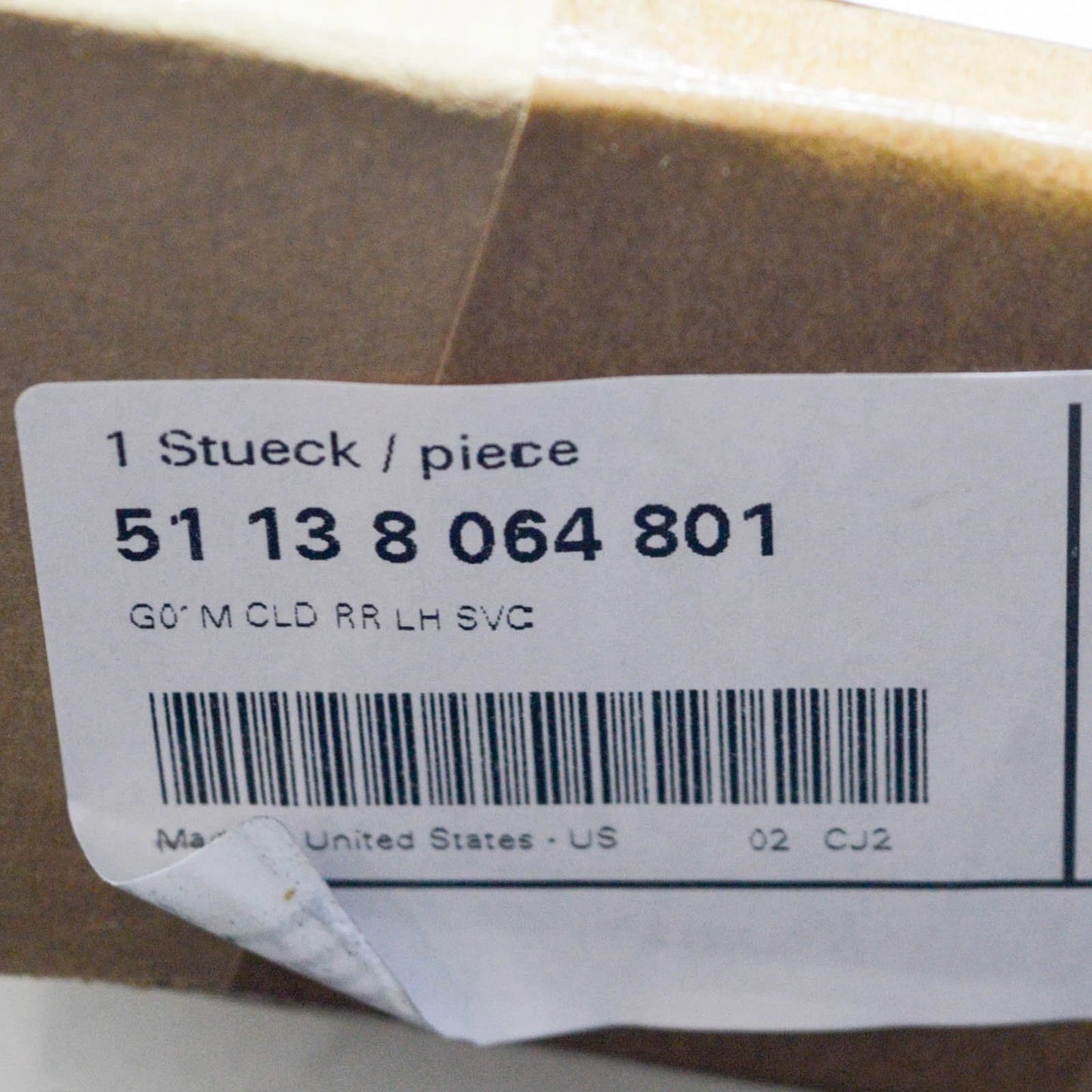 NEW BMW X3 G01 M F97 REAR LEFT DOOR LOWER MOLDING 8064801 51138064801 ORIGINAL