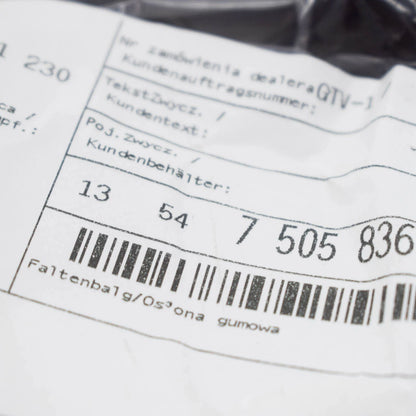 NEW BMW 5 E39 3.0I AIR INTAKE RUBBER HOSE PIPE 13547505836 ORIGINAL