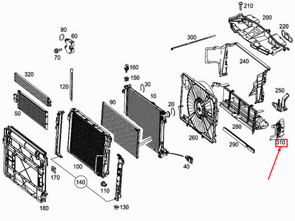 NEW MERCEDES-BENZ SLK R172 LEFT ENGINE AIR INLET COVER A1725050200 ORIGINAL