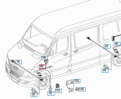 NEW MB SPRINTER 906 FRONT BRAKE LINING WEAR INDICATOR A9065400334 ORIGINAL