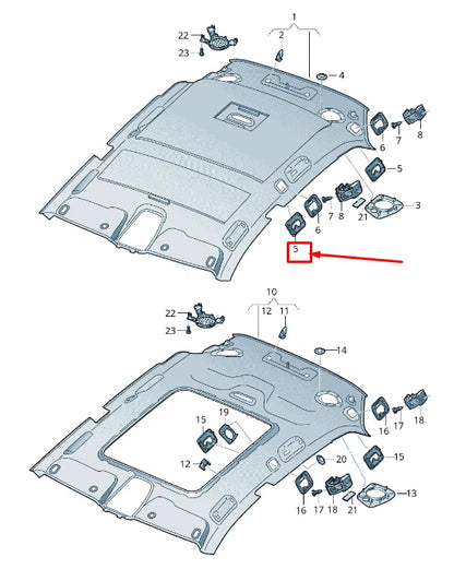 NEW AUDI E-TRON GEN LEFT SUSPENSION LUG TRIM 4M8861303AEP5