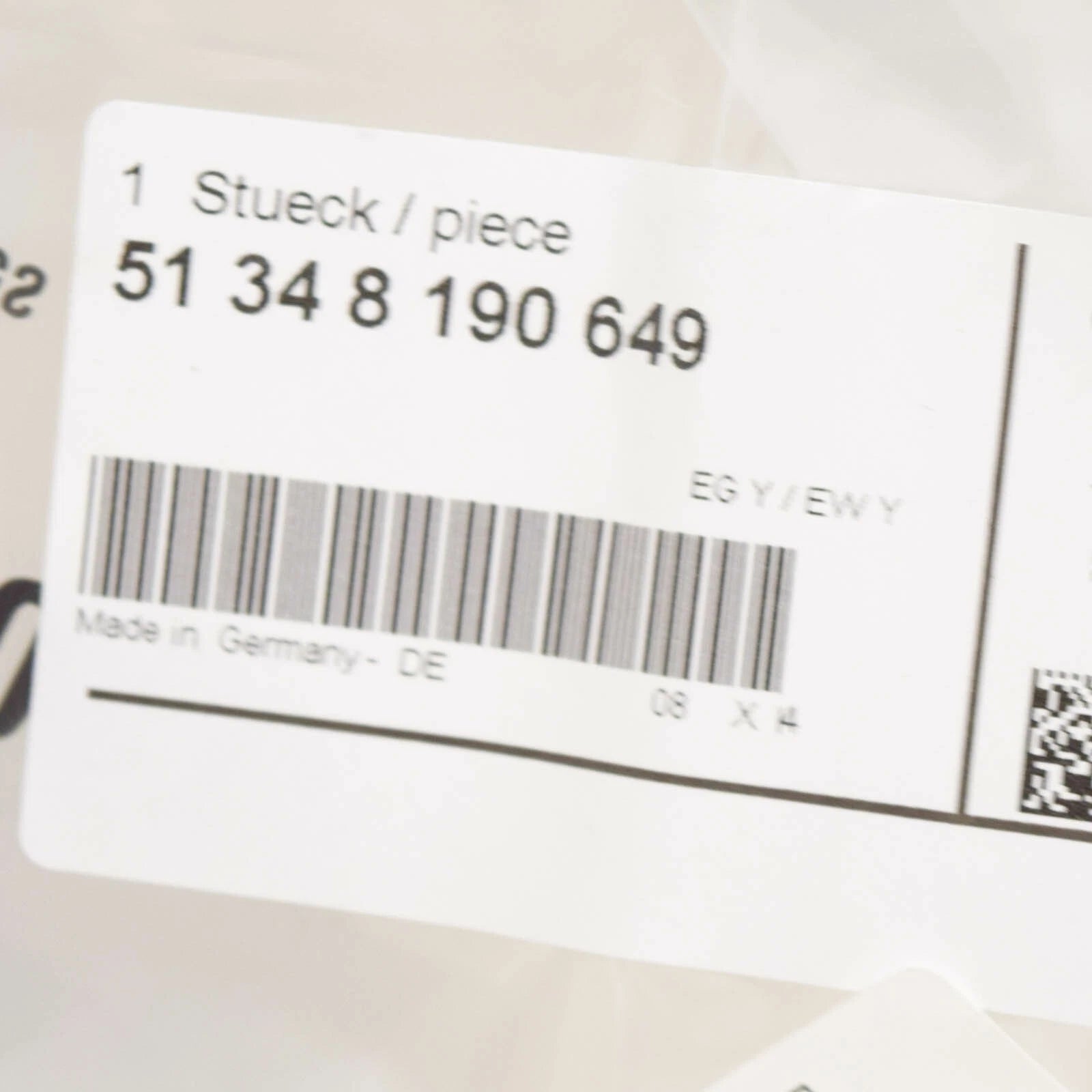 NEW BMW 5 TOURING E39 REAR LEFT DOOR QUARTER WINDOW FRAME 51348190649 ORIGINAL