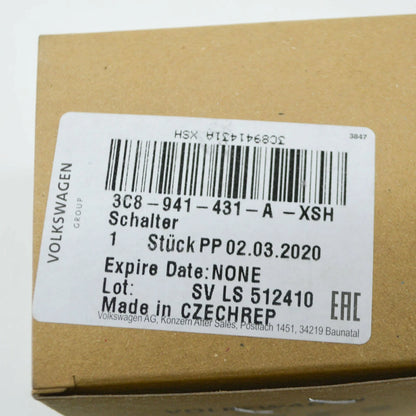 NEW VOLKSWAGEN GOLF MK6 HEADLIGHTS CONTROL SWITCH UNIT 3C8941431AXSH