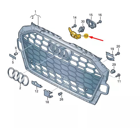 NEW AUDI A4 B9 FRONT CAMERA BRACKET 8W0853231F ORIGINAL