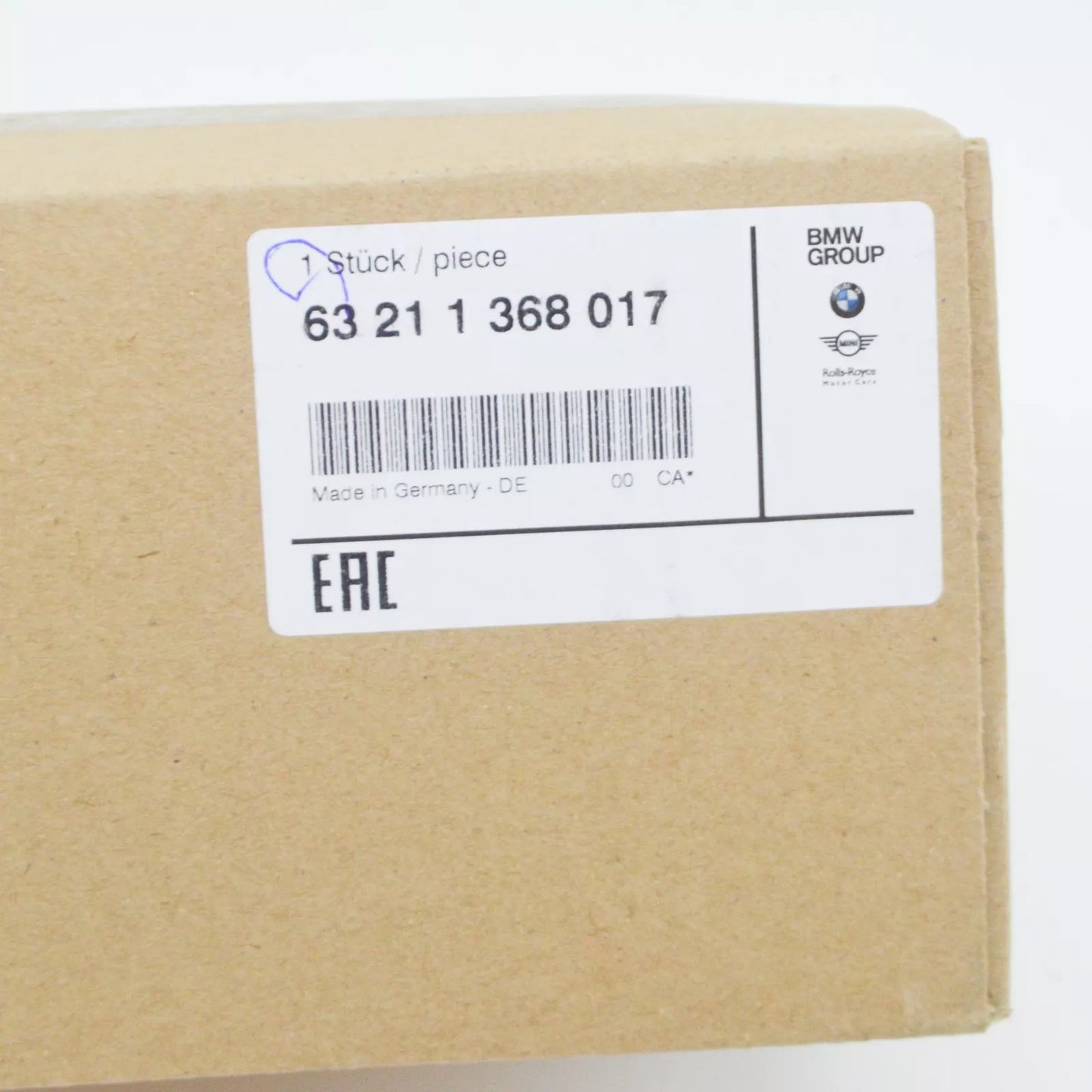 NEW BMW 6 E24 REAR LEFT TAIL LAMP LENS 63211368017 1368017 ORIGINAL